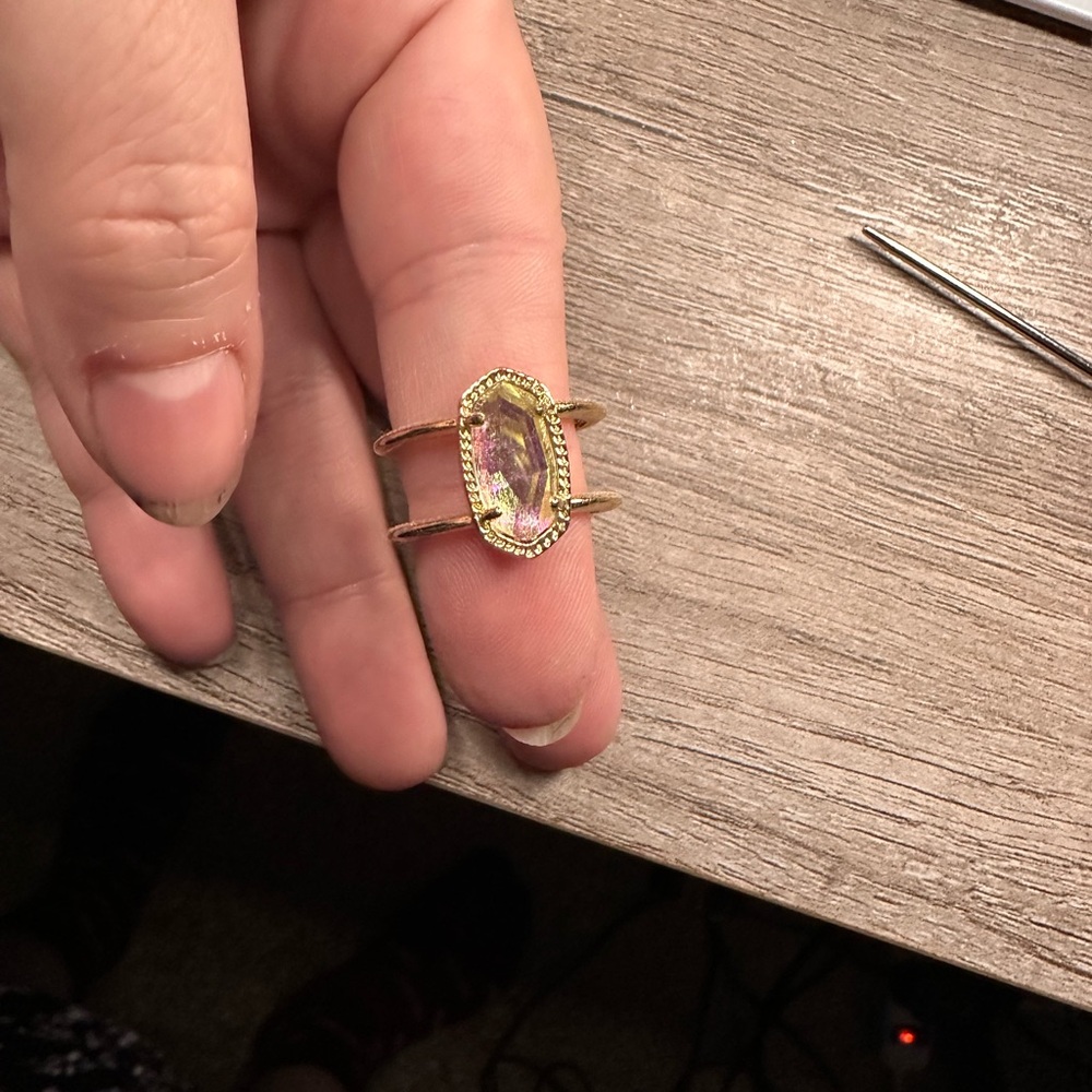Kendra Scott -Gold Dichroic Ring Sz 10
